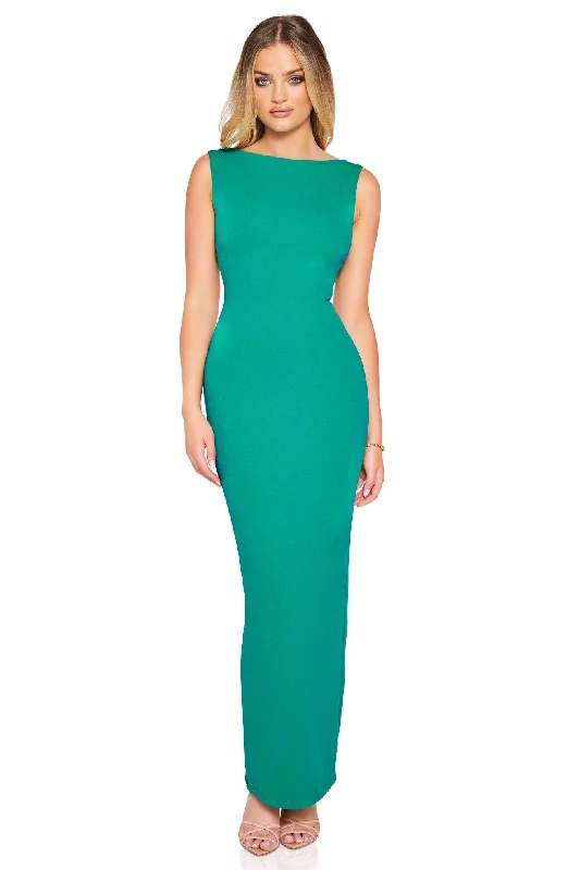 Year-End Sale Nookie Bliss Maxi Dress - Emerald