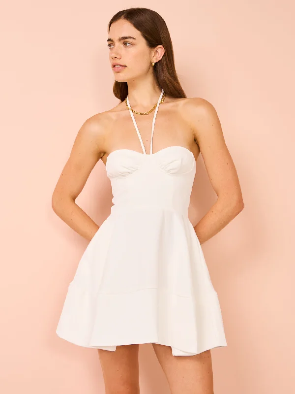 Super Sale One Fell Swoop Evelyn Mini Dress in Ivory Crepe